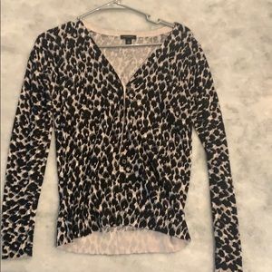 Ann Taylor Leopard print cardigan